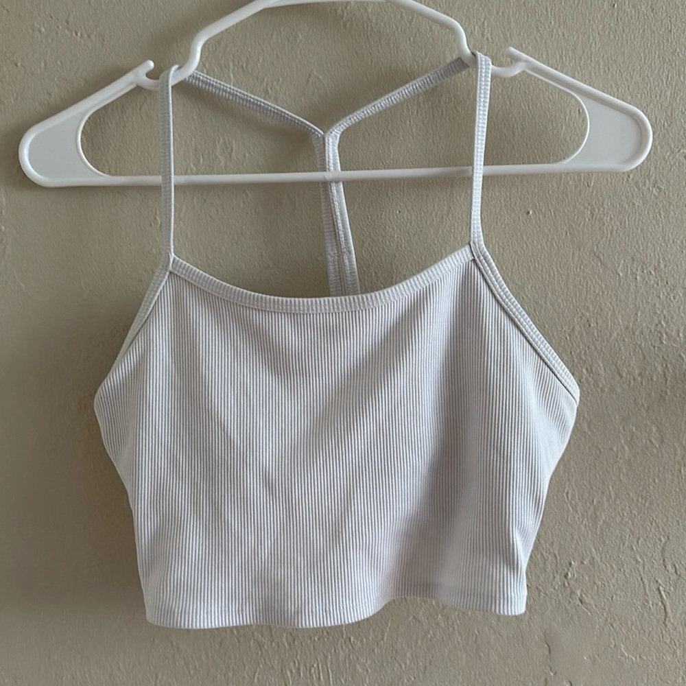 Alo Yoga alosoft ribbed crop calm tank